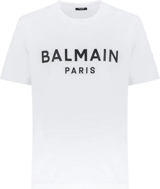 Balmain Hombre, Camisetas, Blanco, Talla: L