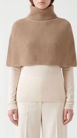 SA SU PHI Ribbed High-Neck Collar in Pure Cashmere