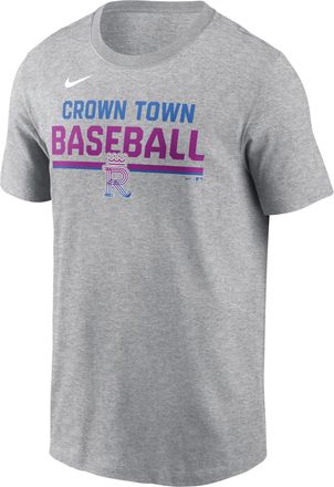 Nike Kansas City Royals Stacked City Connect Nike Mens MLB T-Shirt in Grey | N19906GROY-YNQ