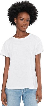 Mod-o-doc Short Sleeve Crew Neck Favorite T-Shirts Womens Clothing White 1 : LG (US 12-14), Cotton