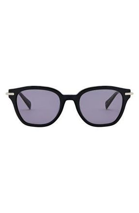 AllSaints Valensi 50mm Square Sunglasses in Gloss Black at Nordstrom Rack
