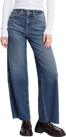 Good American Good Skate Ankle Wide Leg Jeans in Indigo1139 at Nordstrom, Size 12