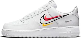 Nike Fitness, Heren, Wit, 40 1/2 EU, Leer, Air Force 1 Low Multi-Swoosh
