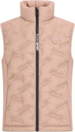 Plein Sport Short Vest Scratch - Dames - Bodywarmers - Roze - S - Fitness