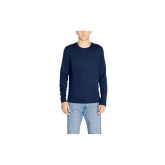 Calvin Klein Heren, Truien, Blauw, Maat: XS Wol