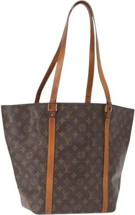 Louis Vuitton Pre-owned Tote Bags, female, Brown, Size: ONE SIZE Pre-owned Canvas Tote Bag