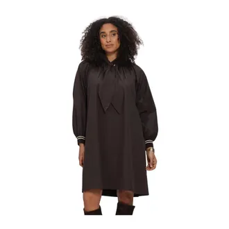 Summum Kleedjes, Dames, Bruin, M, Polyester, Dress Taft Light