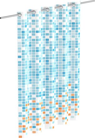 Eisl Duschvorhang »Mosaik GRAU« Breite 180 cm waschbarer Antischimmel Vorhang (Höhe 200 cm), graues Mosaik-Design