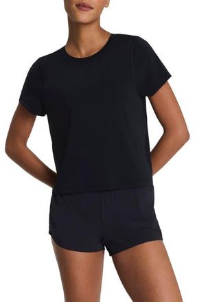 Spanx Keep Chill T-Shirt in Very Black at Nordstrom, Size X-Small