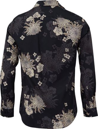 Lords of Harlech Norman Button-Up Shirt in Mumms Dream Black at Nordstrom, Size X-Large