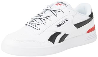 Reebok Men Court Advance Clip Sneaker, FTWR White/Black/Vector Red, 8