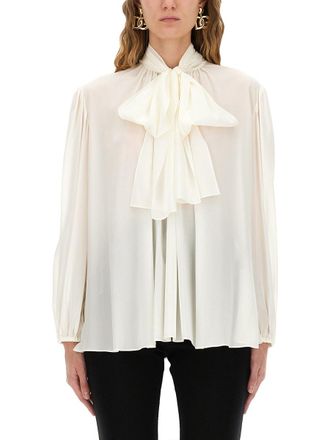 Dolce & Gabbana Silk Shirt With Scarf