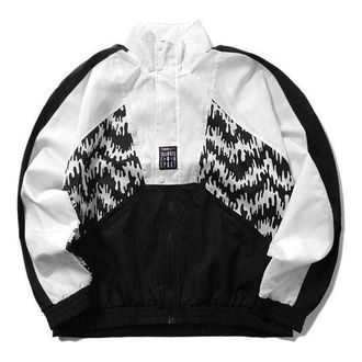 Puma TFS OG AOP Track Jacket Retro Sports Black White 597042-01
