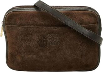 Loewe Pre-owned Schoudertas - Dames - Vintage Schoudertas - Bruin - ONE Size - Leer - Vintage