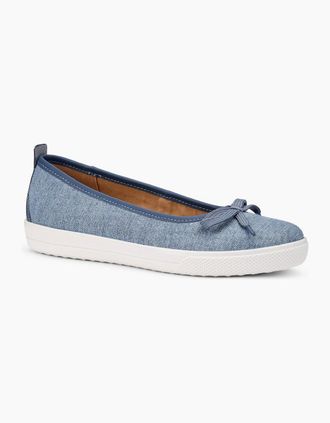 Hotter Womens Willa Womens Slip On Shoes - Blue - Size: 4.5