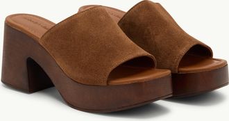 Nobody's Child Tan Chunky 70s Platform Heels