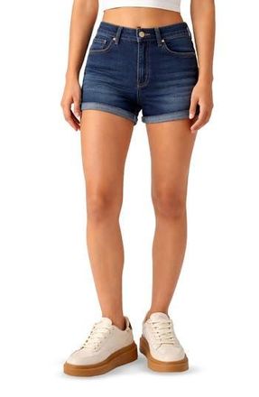 Madden Girl Roll Hem Denim Shorts in Dark Wash at Nordstrom Rack, Size 11
