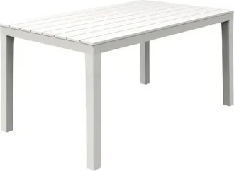 Progarden Tavolo Componibile Rettangolare Sumatra Cm 138x80x72h - Col. Bianco