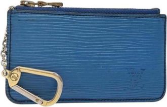 Louis Vuitton Pre-owned Accessories, female, Blue, Size: ONE SIZE Pre-owned Leather Wallet
