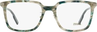 Ermenegildo Zegna EZ5265-H Stepped Browline Eyeglasses - Gray
