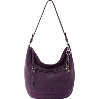The Sak Sequoia Hobo Leather Bag in Aubergine Suede at Nordstrom