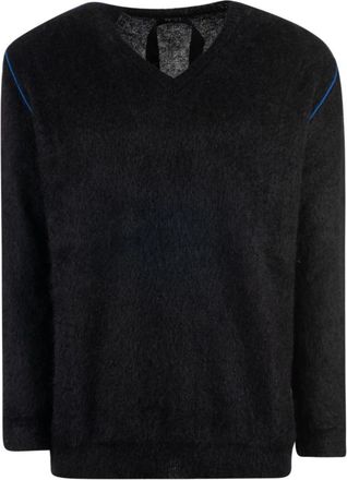 N&deg;21 Zwarte Pullover Trui voor Mannen - Heren - V-hals truien - Zwart - M - Truien & Vesten