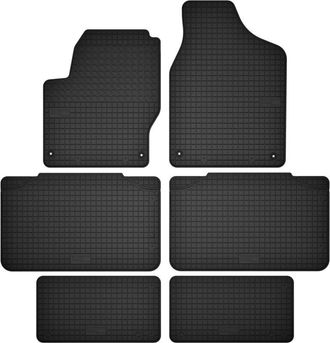 OEM Alfombrillas De Goma Para 3 Filas De Asientos, Para 7 Personas: Seat Alhambra I Mpv (1995-2010)