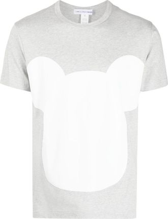 Comme Des Garçons graphic-print cotton T-shirt - men - Cotton - S - Grey