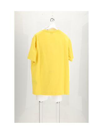 Dior Mens T-Shirt Dracula Print Yellow Cotton T-Shirts And Polos