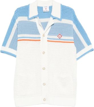 Casablanca Camicia con dettaglio a righe - Blu