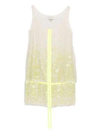 Gemy Maalouf sequin-embellished minidress - women - Polyester - 38 - Neutrals