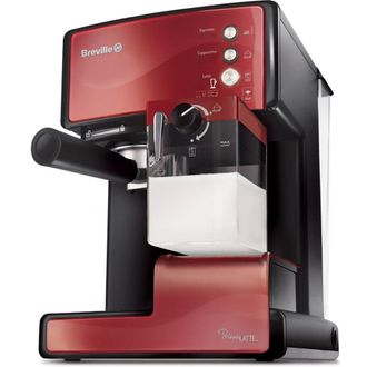 Breville Prima Latte M&aacute;quina De Caf&eacute; Roja 15 Bares
