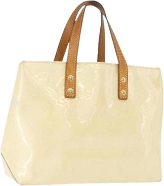 Louis Vuitton Pre-owned Handbags, female, Beige, Size: ONE SIZE Pre-owned Patent Leather Hand Bag