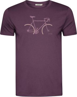 Greenbomb Bike Crop Guide T-Shirt f&uuml;r Herren | lila