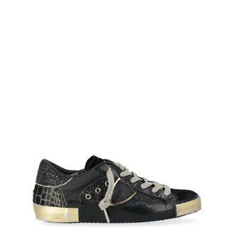 Philippe Model Sneakers, female, Black, 8 UK, Low Woman Trainers in Gold