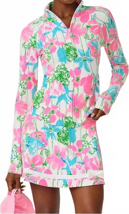 Lilly Pulitzer Luxletic Marilla High Rise Skort In Resort White Viney Liney