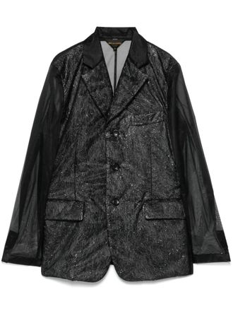Comme Des Garçons chiffon blazer - Black