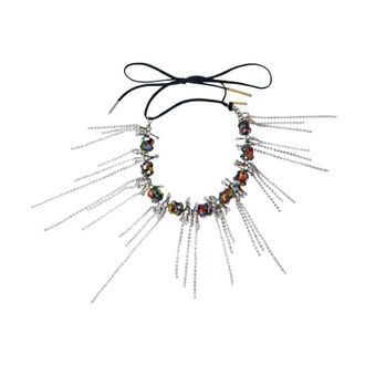 Dries Van Noten Accessoires, Dames, Veelkleurig, ONE Size, Katoen, Kettingkraag Ketting