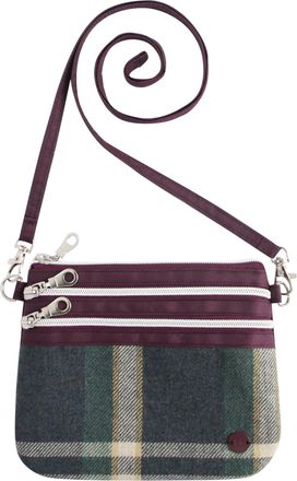 Earth Squared Tweed 3-zip Pouch Bag Lightweight Cross Body Bag (Barnes)
