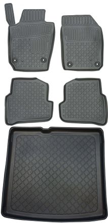 OEM Skoda Fabia Iii Kombi Desde Enero De 2015. Juego De Alfombrillas Para Coche Y Maletero