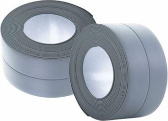 OEM Battiscopa Flessibile - Striscia Terminale Da 22 Mm, Lunghezza 6 Metri, Per Cucina E Bagno, Striscia Sigillante Autoadesiva, Striscia Flessibile Piegh