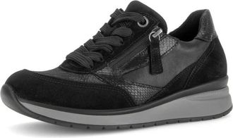 Gabor Sportieve Sneaker - Dames - Schoenen - Zwart - Maat: 37 1/2 EU Velours