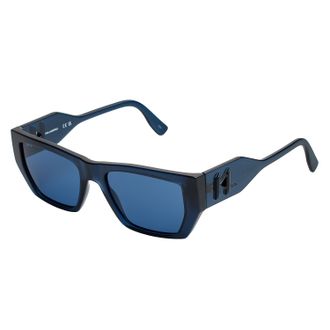 Karl Lagerfeld Unisex Rectangular Sunglasses KL6123S Men-Women - Blue ABS - One Size