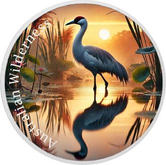 OEM Naturaleza Australiana - Brolga 1 Oz Plata