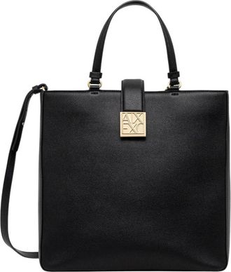 A|X Armani Exchange Shopping Bag - Dames - Handtassen - Zwart - ONE Size - Polyester - Tassen