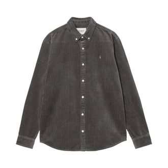 Carhartt Work in Progress Carhartt Wip, Casual Shirts, male, Gray, Size: XL Madison Cord Shirt
