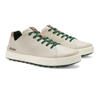 Olukai MenS Waialae Leather Golf Shoes In White