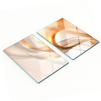 OEM Taglieri E Vassoi Decorativi In Vetro Con Motivo Astratto, 2x40x52 Cm