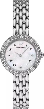 Emporio Armani Rosa Horloge - Dames - Horloges - Grijs - ONE Size - Accessoires