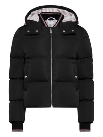 Thom Browne zip-up down jacket - Zwart